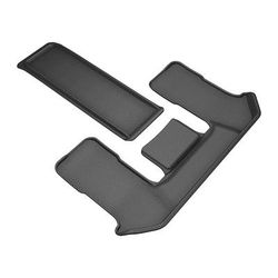 3D Mats USA Floor Made of Rubber Black Molded Liner, Third Row, 3-year limited warranty L1MZ08831509