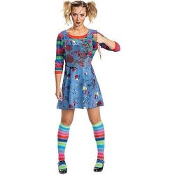 Chucky Bambola spaventosa Carnevale Vestito Costume Orrore Costume Spaventoso Adulti Per donna Halloween Carnevale Performance Feste Costume di Carnevale facile Vestirsi