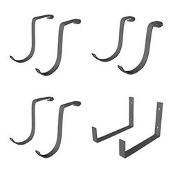 SafeRacks Hook Accessory Package - Hammertone (8-Pack)