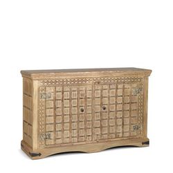 Buffet in legno riciclato beige L 140 cm