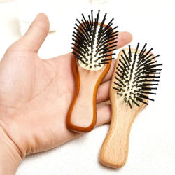 Portable Hairbrush Mini Beech Air Cushion Comb Air Bag Comb Fashion Massage Female Household Massage Scalp Hair Brush