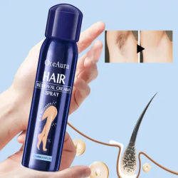 Hair Removal Cream Spray Permanant Hair Growth Removal Inhibitor Spray Arm Leg Armpit Body Skin Smooth Quick Hair Removal 100ml