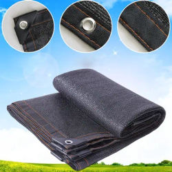 Toile d’Ombrage Noire avec Bords Renforcés et Œillets Filet Anti-UV pour Pergola Plantes Serre Jardin Terrasse Tonnelle protection solaire pour jardin toile d’ombrage pour terrassefilet respirant pour