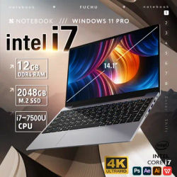 Windows 11 Office Laptop intel core i7-7500U/intel Atom x7 A3950 12GB RAM 1TB/2TB SSD 4K HD NoteBook Study Laptops