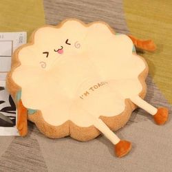 Toast Shaped Cute Chair Butt Cushion, Non Slip Plush Seat Pad For Office & Home shape C