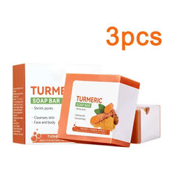 Radiant Glow Handmade Turmeric Brightening Soap 3 Pcs