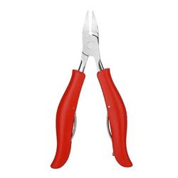 Professional Stainless Steel Toenail Clipper, Ingrown And Thick Nail Nipper Cutter, Manicure Pedicure Tool For Precision red