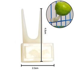 Stainless Steel Pet Parrot Feeder Stick: Anti Stick Skewers For Cage Accessories Color: ABS Fork