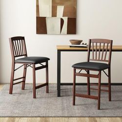 Folding Counter Stools Set Of 2, Padded Kitchen Island Chairs With 400lb Capacity & Space Saving Design Folding Counter Stools Set Of 2, Padded Kitchen Island Chairs With 400lb Capacity & Space Saving Design