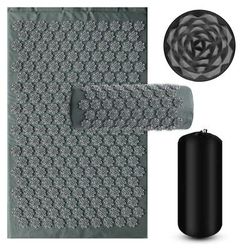 Acupressure Yoga Mat Kuznetsov's Applicator Cushion Sensi Massage Body Needles With Spikes Pillow Foot Massager Fitness Pilates gray