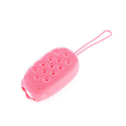 Silicone Bubble Bath Brush Pink