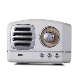 Vintage Bluetooth Speaker White