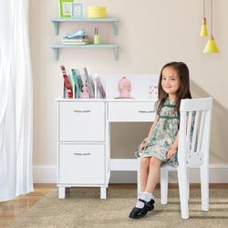 Kids Wooden Writing Furniture Set With Drawer & Storage Cabinet, Sturdy & Stylish Study Desk Kids Wooden Writing Furniture Set With Drawer & Storage Cabinet, Sturdy & Stylish Study Desk