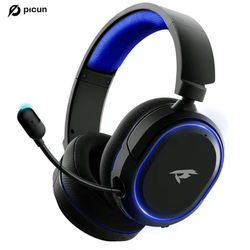 Picun G2 Wireless Gaming Headset Immersive Audio With 7.1 Surround Sound blue