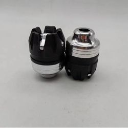 Universal Motorcycle CNC Front Fork Cup Anti Collision Aluminum Alloy Frame Sliders For Motorbike Anti Fall Protection sliver