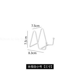 Iron Art Display Stands: Metal Easel Stand For Photos, Paintings, Plates, And Books Color: White S
