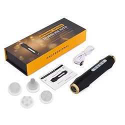 Oxygen Bubble Pen CO2 Facial Machine With 7 Color LED Therapy black