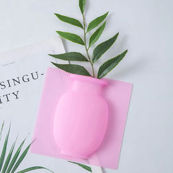 Magic Wall Decor Plant Vases Flower Container (3 Piece Set) Pink