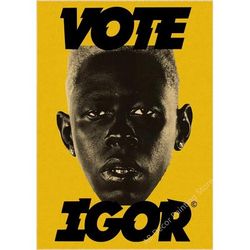 Flower Boy Tyler The Creator Poster Retro Kraft Paper Prints DIY Vintage Home Room Cafe Bar Art Wall Decor A4 8.3x11.8inch 1