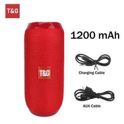 Portable Bluetooth Speaker With IPX5 Waterproof Rating And Extended Playtime red