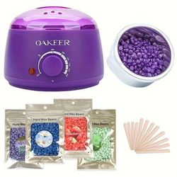 Purple Wax Melting Machine, Wax Beans, Ideal For Hair Removal, Wax Heating, And Wax Therapy Purple Wax Melting Machine, Wax Beans, Ideal For Hair Removal, Wax Heating, And Wax Therapy