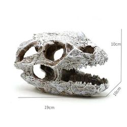 Animal Skull Fish Tank Decor: Dinosaur Fossil Ornaments, Rhinoceros Bone, Crocodile, Jellyfish, Carp, Turtle 6