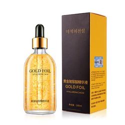Nicotinamide Face Serum With 24K Gold Hyaluronic Acid, Anti Aging Collagen Essence For Skin Lifting And Whitening 24k Gold Foil