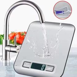 Stainless Steel Digital Kitchen Scale With LED Display, Electronic Weighing Scale For Food, Jewelry, Baking, And Snacks Stainless Steel Digital Kitchen Scale With LED Display, Electronic Weighing Scale For Food, Jewelry, Baking, And Snacks