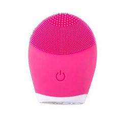 Vibrating Electric Silicone Facial Cleanser, Skincare Massage Tool For Deep Pore Cleaning rose Pink