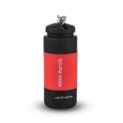 Compact USB Rechargeable Keychain Flashlight | Waterproof Mini LED Torch For Outdoor Camping red