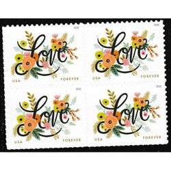 Love Flourishes 2018 USPS Stamps All Brand New Forever Stamps 100 Unused US Forever First Class Postage Stamps 100 Pcs