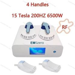 EMS Body Sculpting Machine 15 Tesla Hi EMT Slimming And Muscle Toning au 4 Handles + Rf