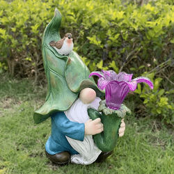 Solar Powered Gnome Garden Ornaments Set Sustainable, Festive, And Fun Decorative Lights Borwass