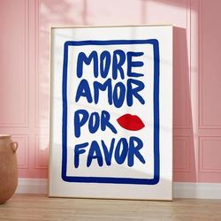 Maximalist Love Quote Canvas Poster: Be Kind, More Amor, You Looks So Good Wall Art For Living Room Decor 20x30 No Frame 1