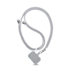 Universal Crossbody Patch Phone Lanyards Gray