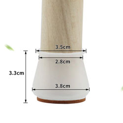 Upgraded Mute Furniture Leg Protectors White 16Pcs