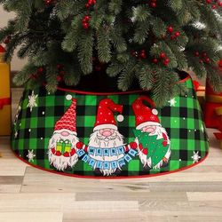 15 Inch Plush Christmas Tree Skirt: White Faux Fur Xmas Decorations Sequin Carpet Mat For Home Party Decor 1