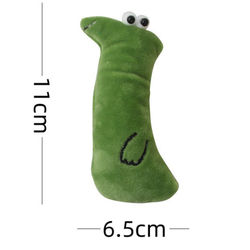 Cute And Durable Catnip Plush Toys: Perfect For Kitten Play And Dental Care Color: Green Gazing Snake