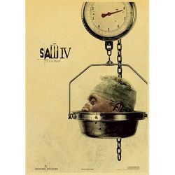 Retro Kraft Paper Horror Movie Saw Posters: Buy 3, Get 4 Ideal For Taverns, Cafes, And Home Decor a4 1