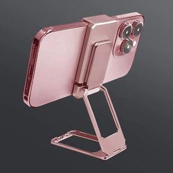 New Upgraded Back Clip Type 360 Degree Folding Bracket Pink