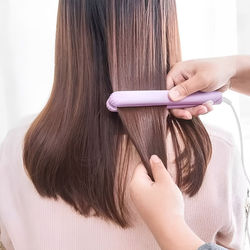 2 In 1 Hair Curler And Straightener Purple