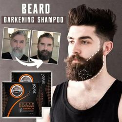 Men Black Beard Simple Hair Dye Color Shampoo Permanent Darkening Hair Coloring Men Black Beard Simple Hair Dye Color Shampoo Permanent Darkening Hair Coloring