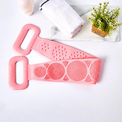 Body Silicone Brush Scrub Pink