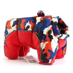 Comfy Dog Winter Jumpsuit Red M