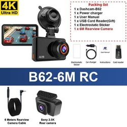 E ACE Dual Dash Cam With 4K Front And 2.5K Rear Camera Support For GPS WiFi Parking And Loop Recording 65 Gb version 2