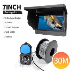 Portable 4.3" Underwater Fishing Camera With 1080P Night Vision 7 Inch 30 M