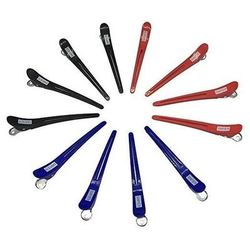 Salon Sectioning Clips, 12 Pack Professional Alligator Hair Clips With Non Slip Grip Salon Sectioning Clips, 12 Pack Professional Alligator Hair Clips With Non Slip Grip