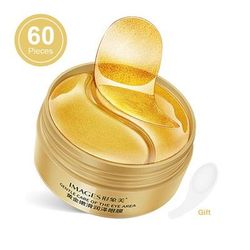 60PC Gold Caviar Moisturizing Crystal Collagen Eye Mask Gold