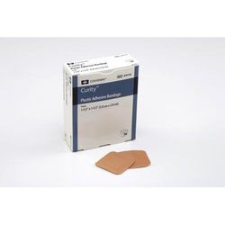 Curity Adhesive Spot Bandage 1-1/2 Inch Plastic Square Tan Sterile (785717_BX)
