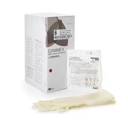GAMMEX Non-Latex Sensitive Surgical Glove Size 6 Sterile Polychloroprene Standard Cuff Length Micro-Textured Cream Chemo Tested (833672_CS)